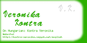 veronika kontra business card